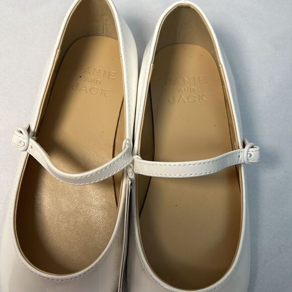 Janie and Jack 100048896 Girl White Classic Ballet Flat size 1K NWT - Picture 7 of 11